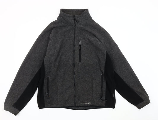 Trespass Men’s Grey XL Soft Shell Fleece Jacket Hiking Outdoor