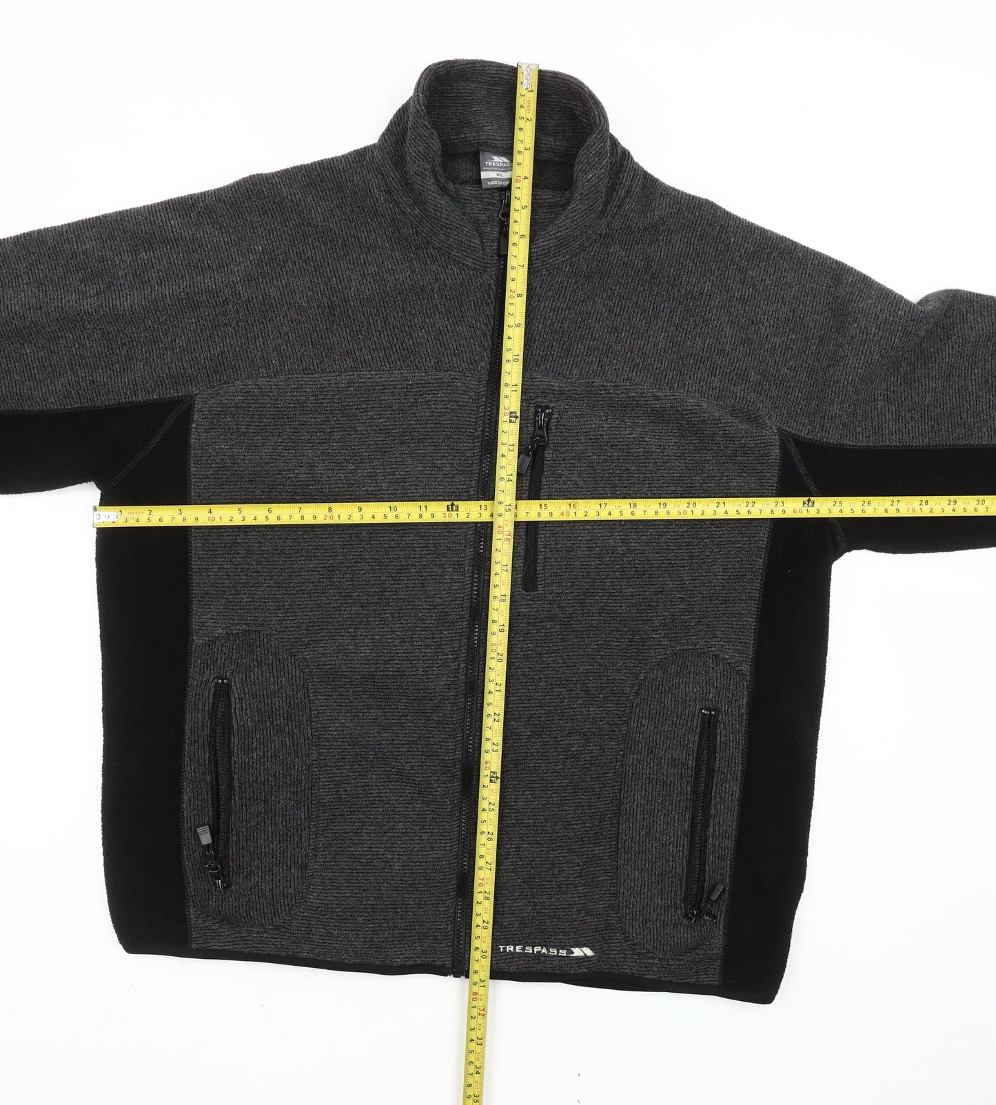 Trespass Men’s Grey XL Soft Shell Fleece Jacket Hiking Outdoor