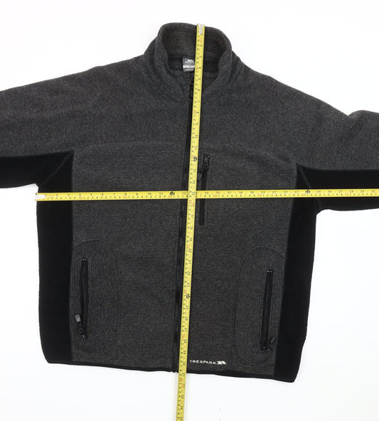 Trespass Men’s Grey XL Soft Shell Fleece Jacket Hiking Outdoor