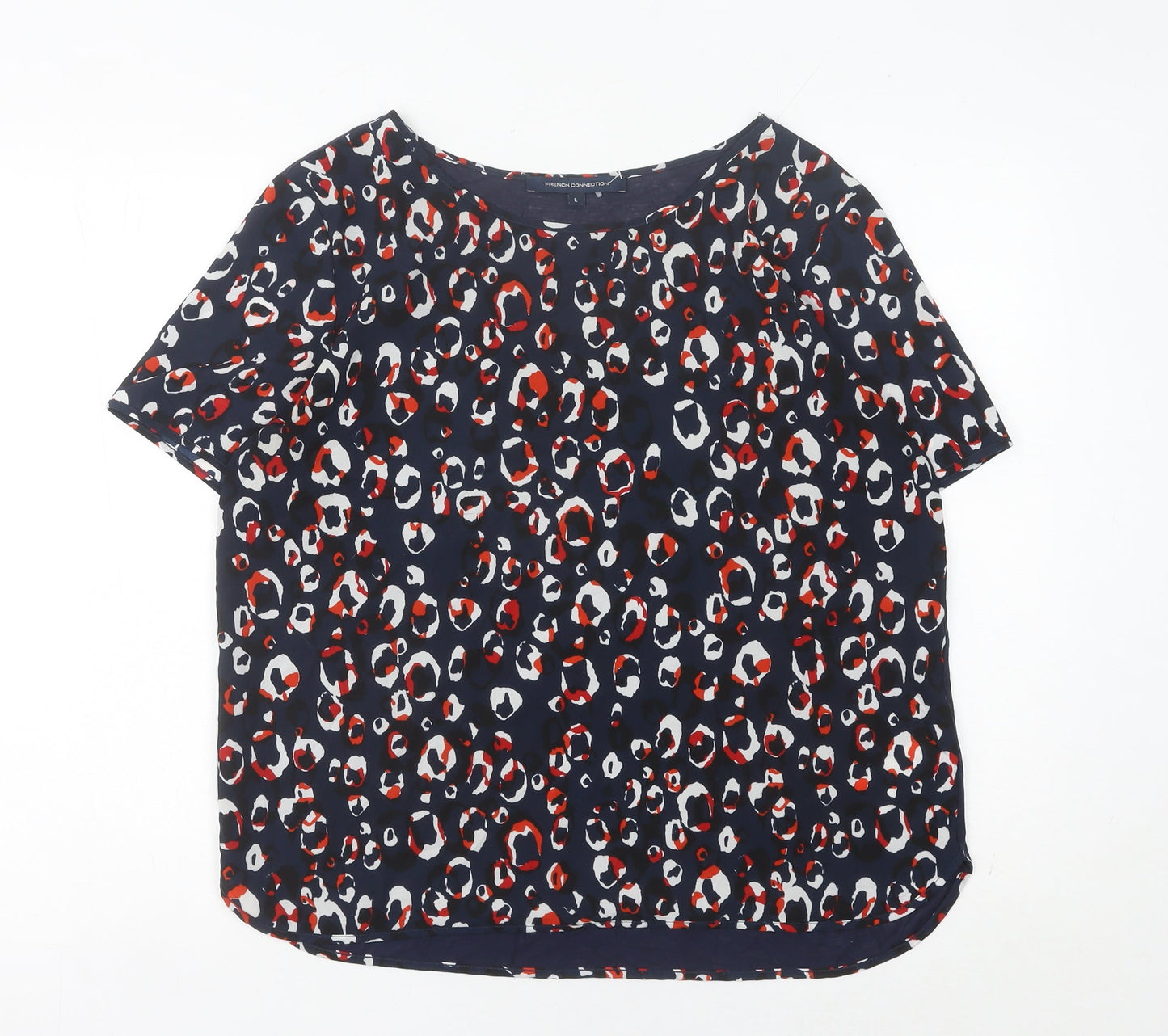 French Connection Women’s Multicoloured Leopard Print Blouse L