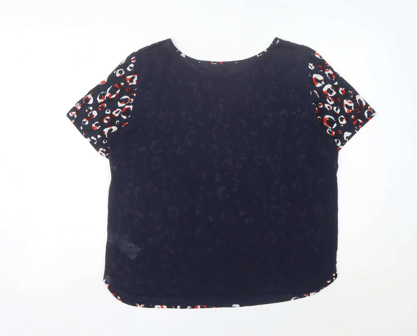 French Connection Women’s Multicoloured Leopard Print Blouse L