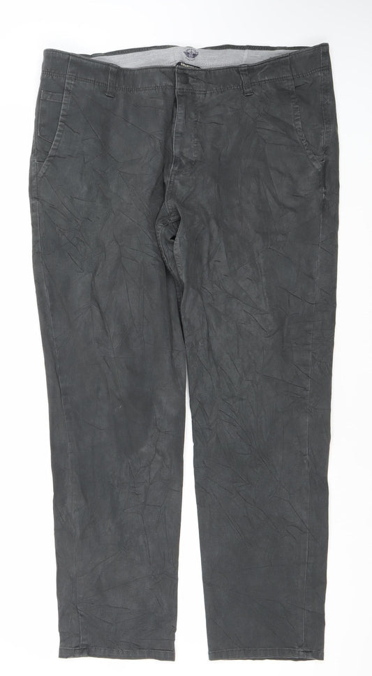 Dockers Men's Black Chino Trousers W38 L32 Regular Fit Cotton Stretch