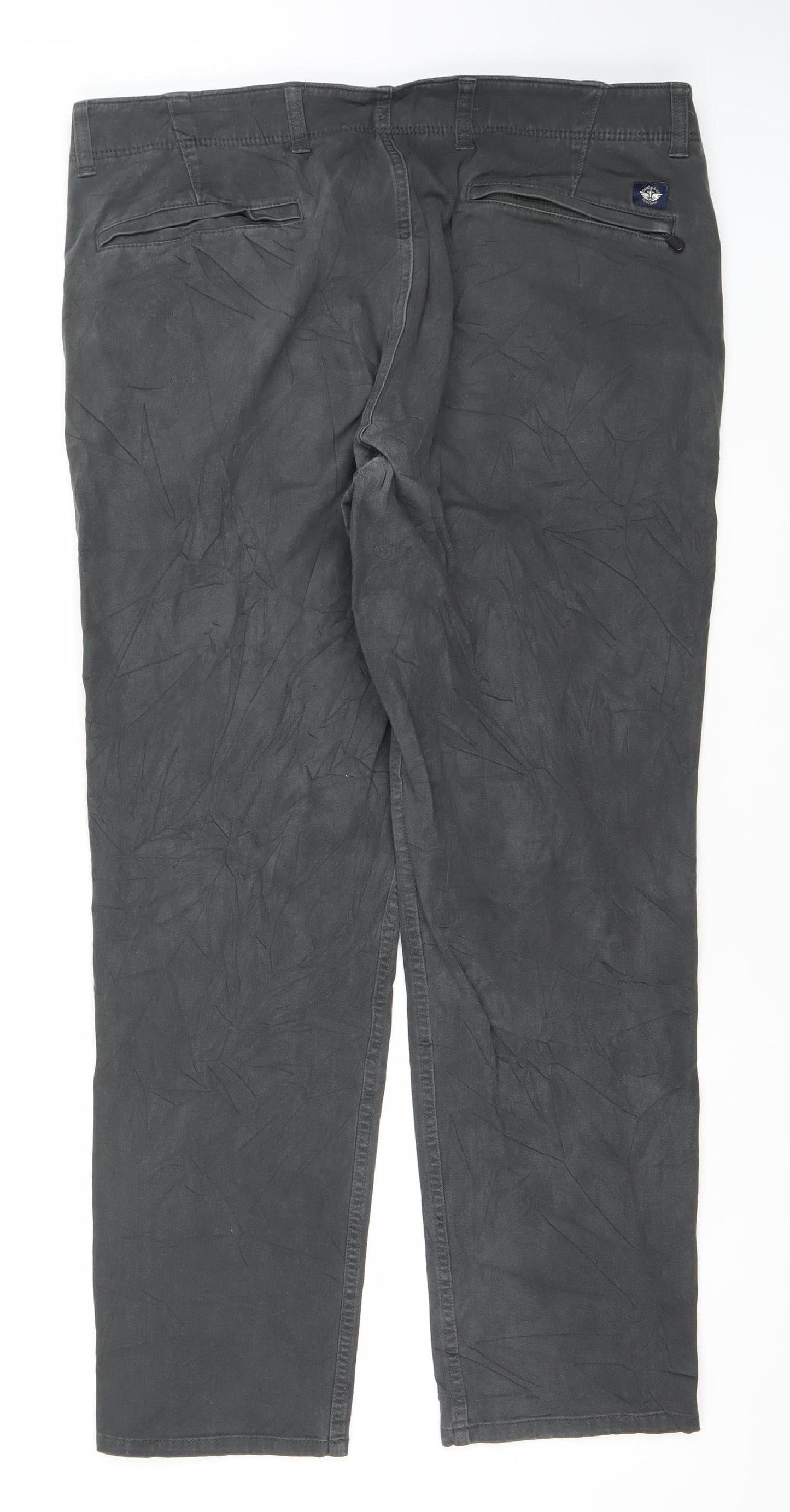 Dockers Men's Black Chino Trousers W38 L32 Regular Fit Cotton Stretch
