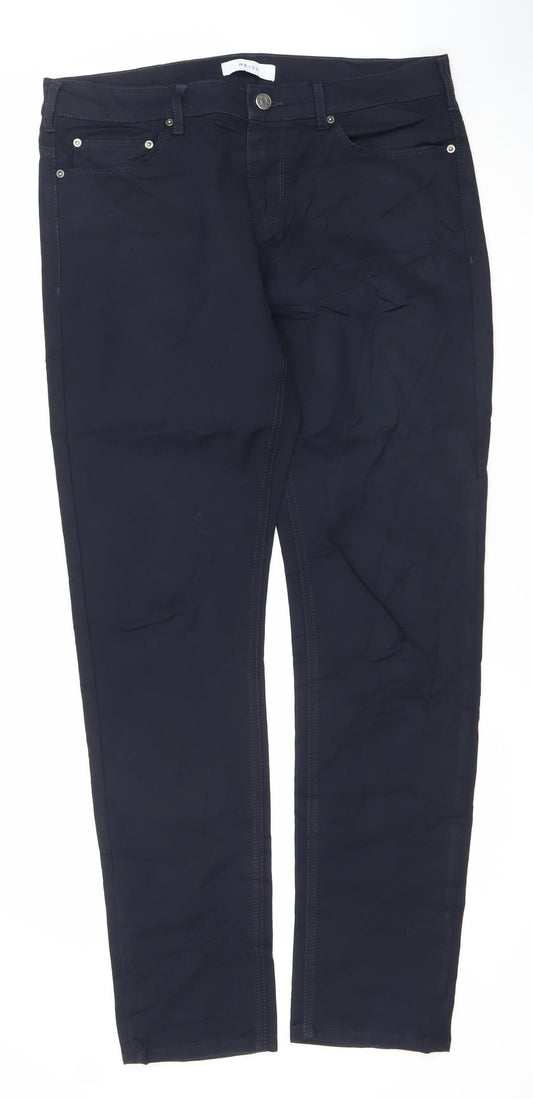 Reiss Women’s Dark Blue Skinny Jeans Size 14 Slim Fit 32in Waist