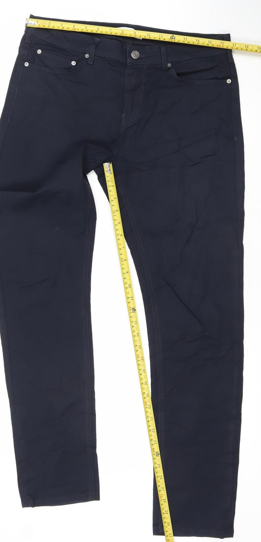Reiss Women’s Dark Blue Skinny Jeans Size 14 Slim Fit 32in Waist