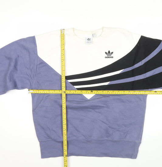 adidas Women's Multicolour Pullover Sweatshirt Size 12 Crew Neck