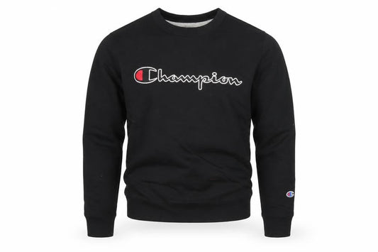 Mens UK S Regular Champion Black Pullover Sweatshirt