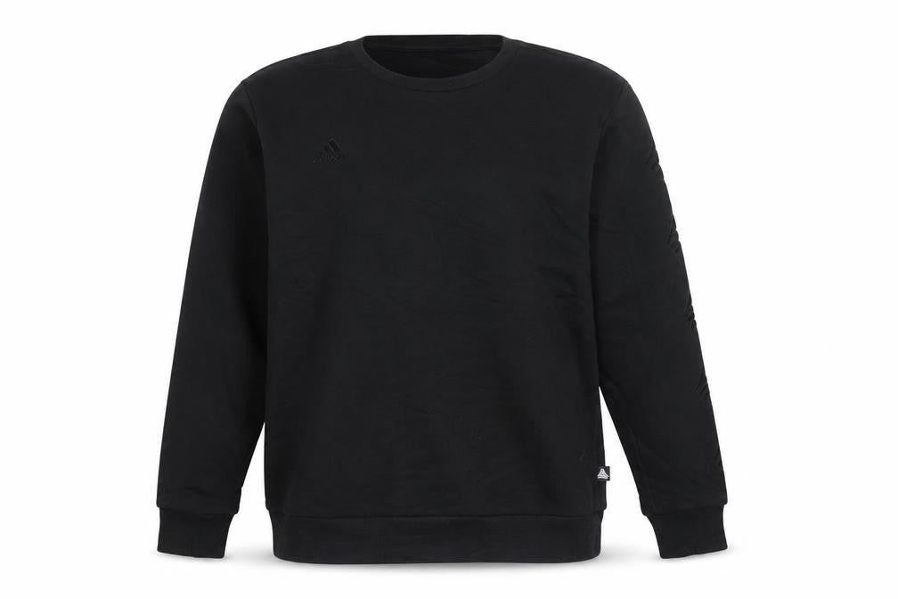 Mens UK L Regular adidas Black Pullover Sweatshirt