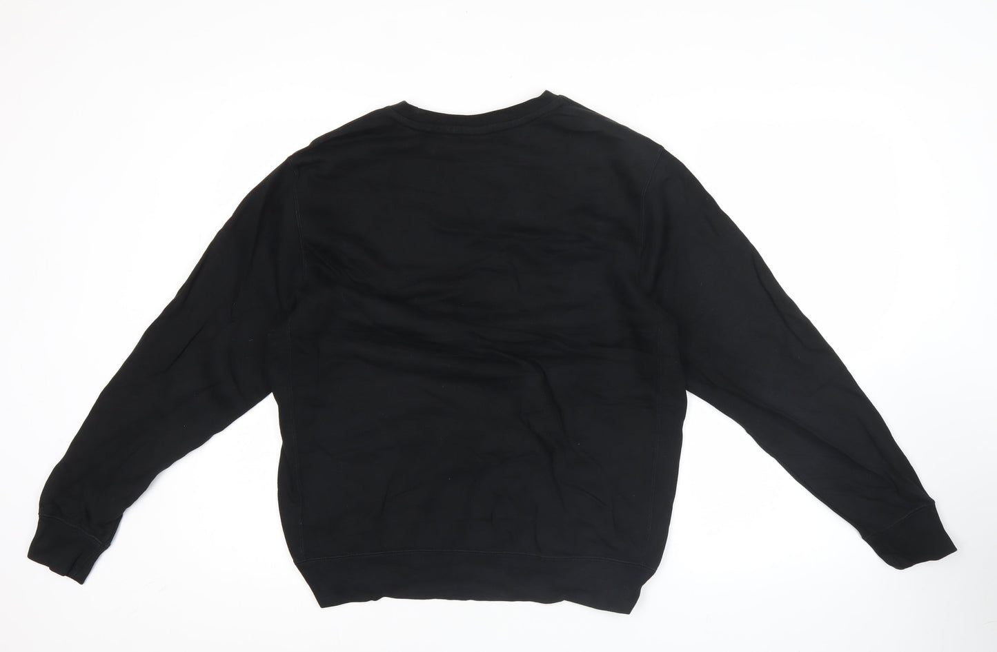 Nike Men's Black M Pullover Crew Neck Sweatshirt Logo Sports