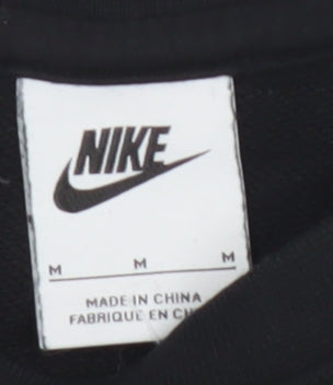 Nike Men's Black M Pullover Crew Neck Sweatshirt Logo Sports