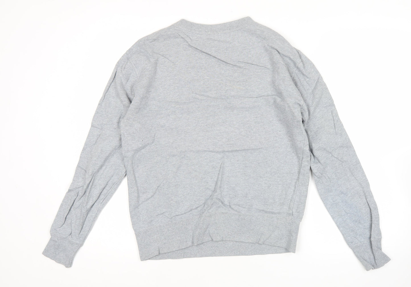 Champion Men’s Grey Pullover Sweatshirt Medium Logo Jersey Athletic