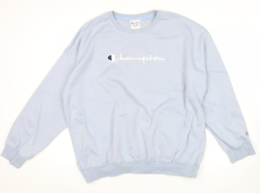 Champion Men's Blue XL Pullover Sweatshirt Crew Neck Cotton