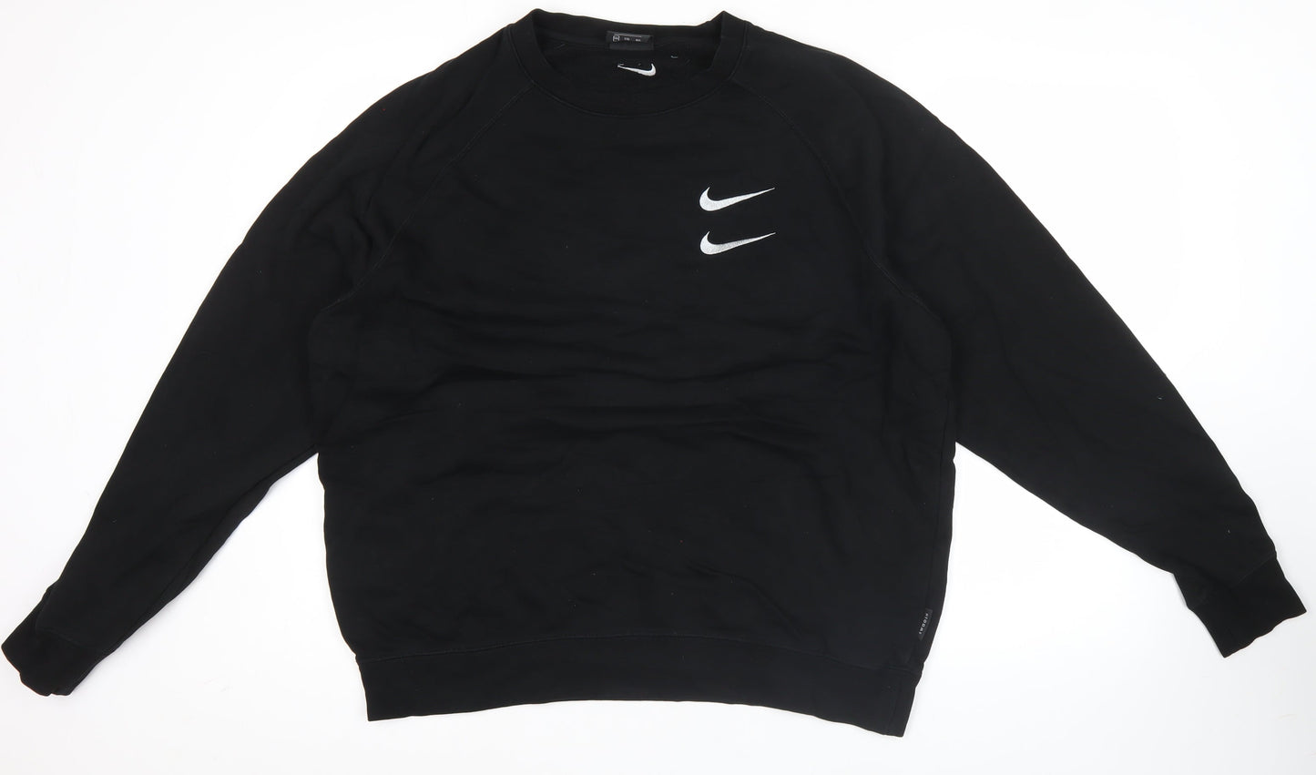 Nike Men's Black 2XL Pullover Sweatshirt Crew Neck Logo Sportswear