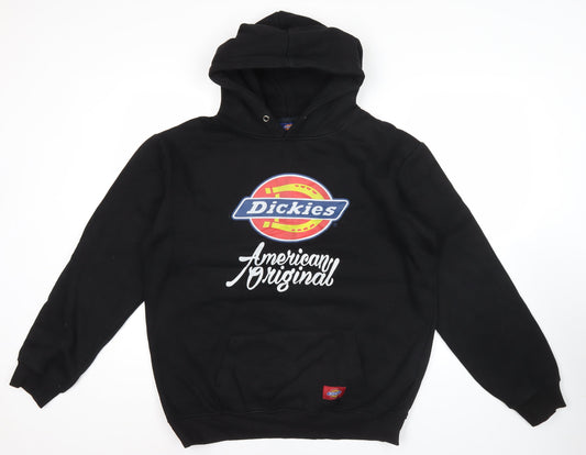 Dickies Men’s Black 2XL Pullover Hoodie American Original Logo