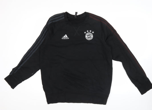 Adidas Men’s Black FC Bayern Munich Sweatshirt L Long Sleeve Pullover