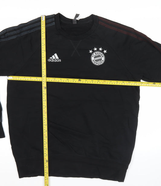 Adidas Men’s Black FC Bayern Munich Sweatshirt L Long Sleeve Pullover