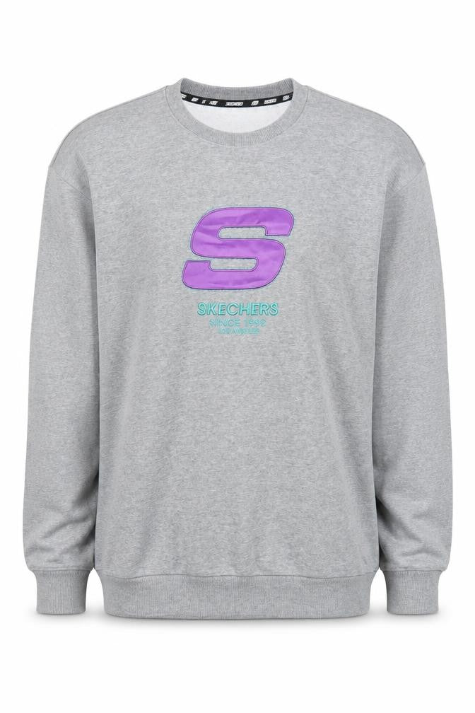 Mens UK M Regular Skechers Grey Pullover Sweatshirt