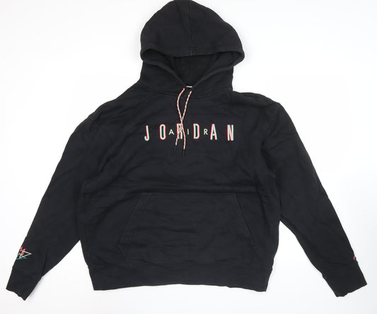 Jordan Men’s Black 2XL Pullover Hoodie Fleece Logo Basketball