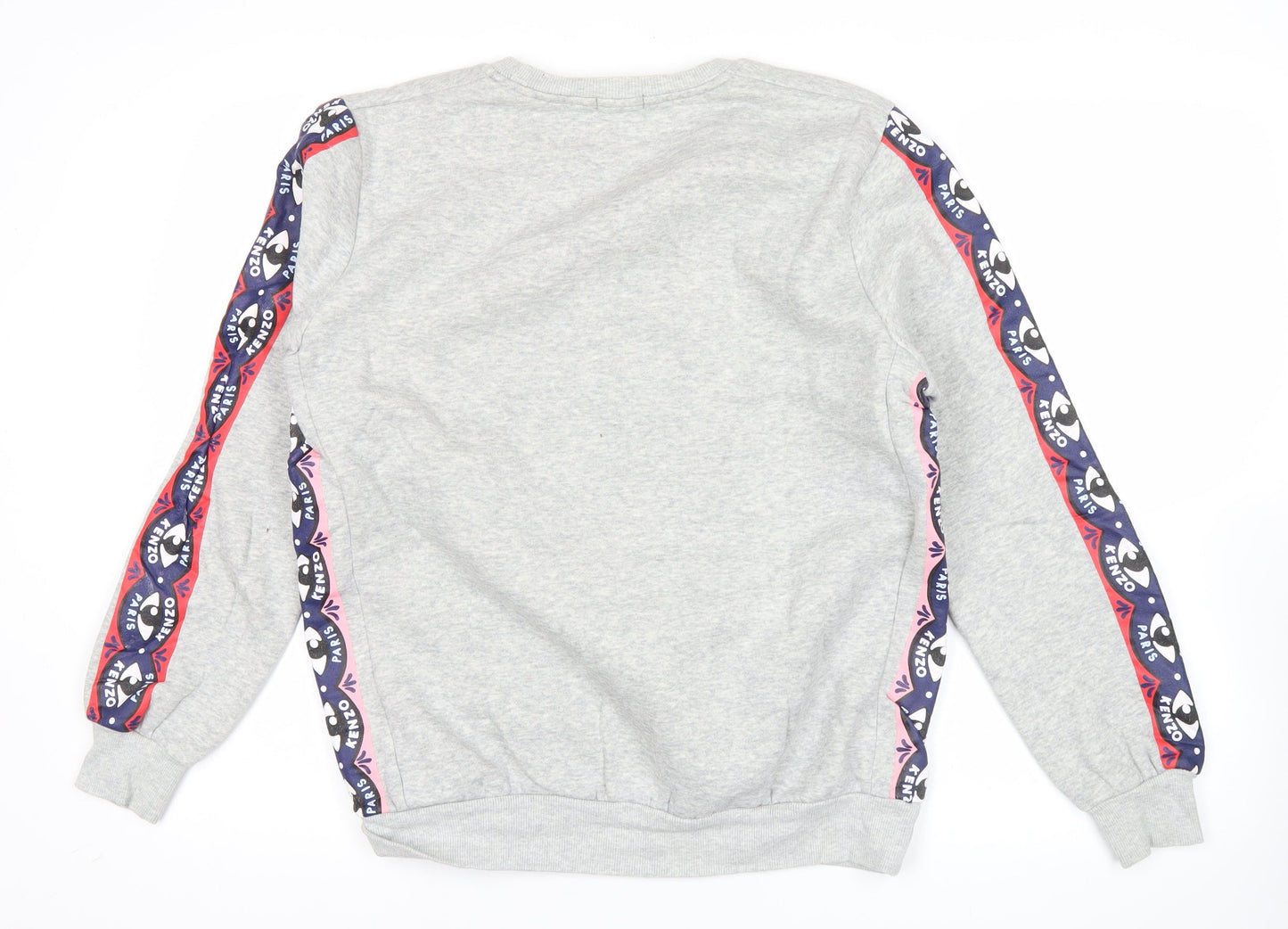 Kenzo Men’s Grey XL Pullover Sweatshirt Graphic Eye Logo Jersey