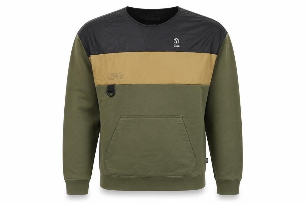Mens UK S Regular VANS Green Pullover Sweatshirt