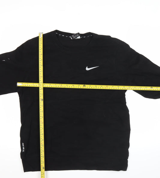 Nike Men's Black XL Pullover Sweatshirt Crew Neck Sports Fleece