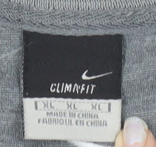 Nike Men’s Grey XL ClimaFit Sweatshirt Pullover Crew Neck Sportswear