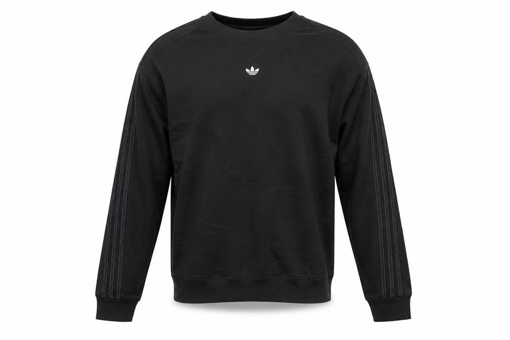 Mens UK L Regular adidas Black Pullover Sweatshirt