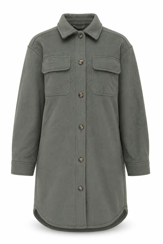 Marks & Spencer Women’s Green Long Jacket Size S Polyester Viscose