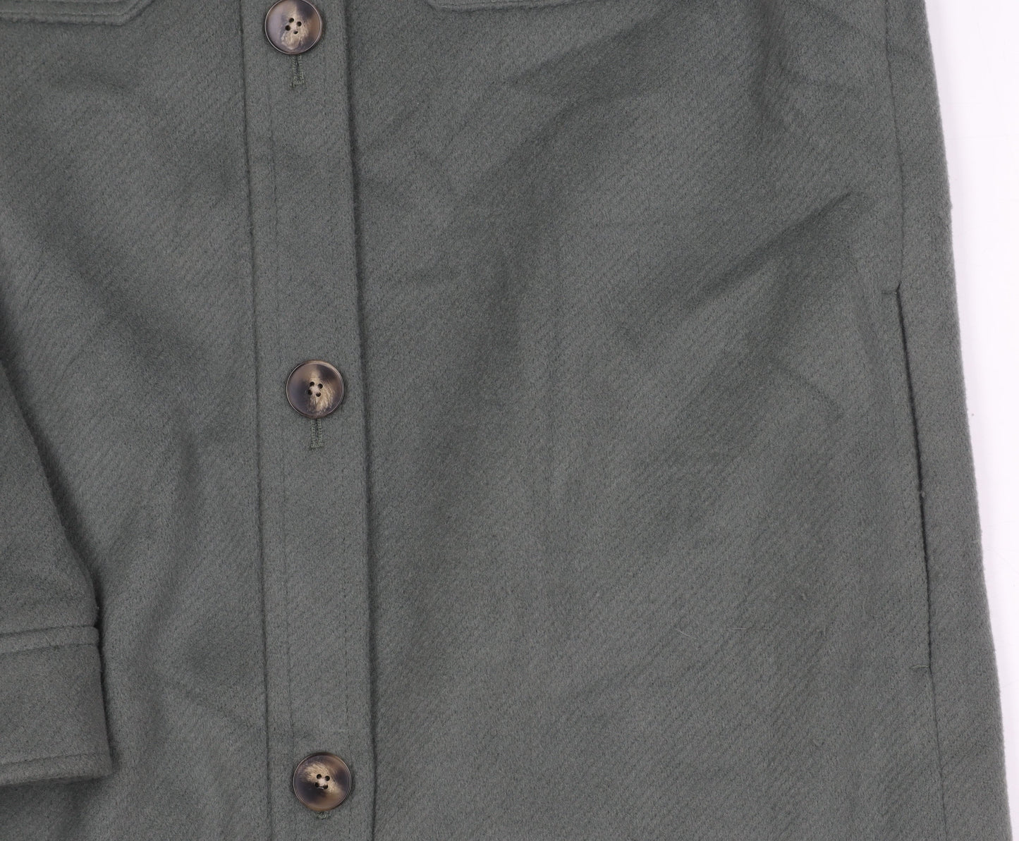 Marks and Spencer Women’s Green Long Jacket Size S Polyester Viscose