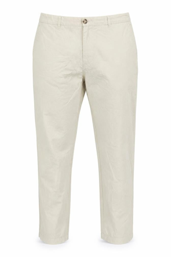 Marks & Spencer Womens Beige Chino Trousers Size 20 Regular Fit