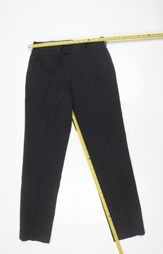 Marks and Spencer Men's Grey Slim Fit Dress Pants 30W 31L