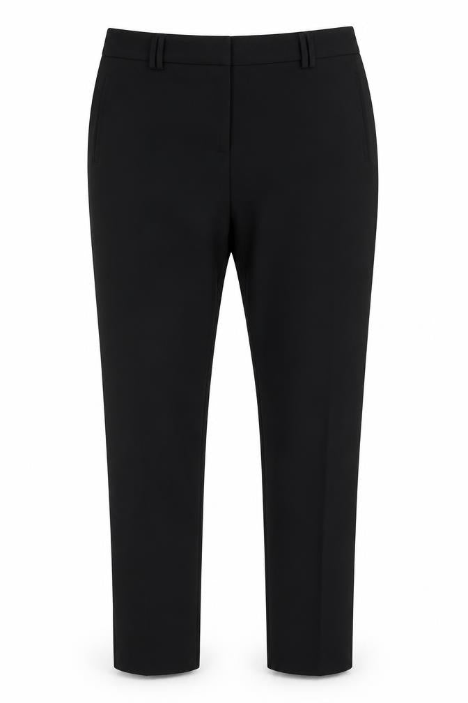 Marks and Spencer Men's Black Size 20 Regular Fit Straight Trousers
