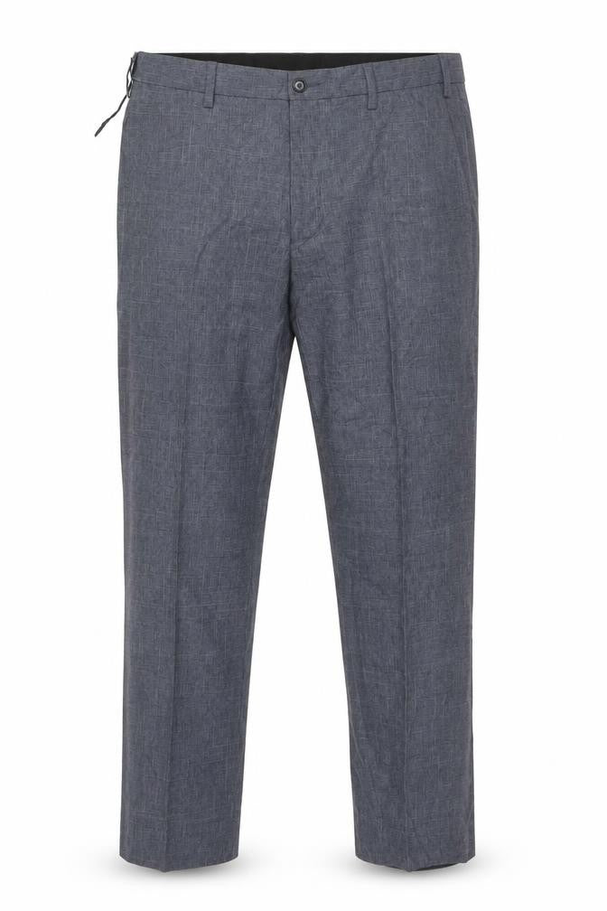 Marks and Spencer Men's Grey Chambray Trousers 36W 29L Regular Fit
