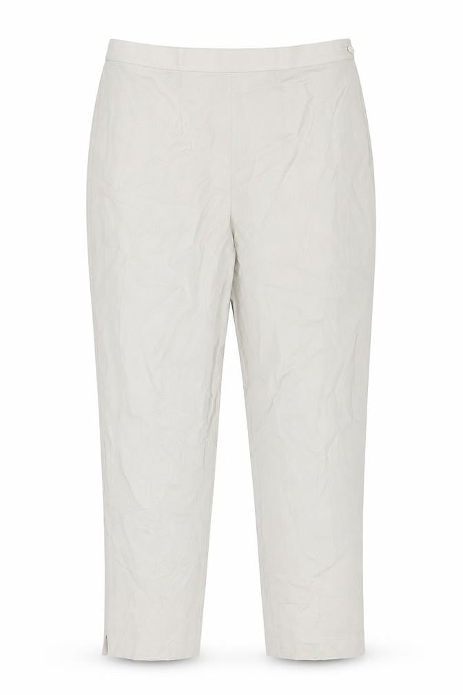 L. Pucci Women's Beige Wool Straight Leg Trousers Size 20