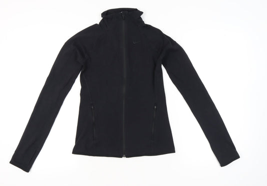 Nike Women’s Black Dri-FIT Full Zip Slim Fit Hoodie Small