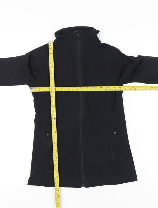 Nike Women’s Black Dri-FIT Full Zip Slim Fit Hoodie Small