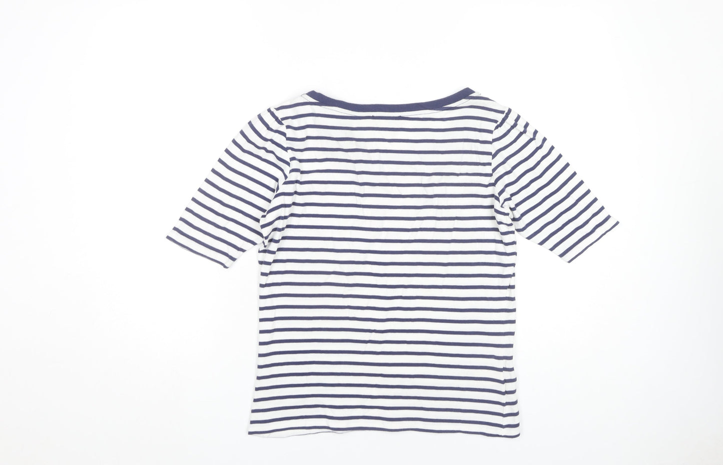 Laura Ashley Women’s Multicoloured Striped Cotton T-Shirt Size 14