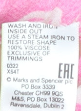 Marks and Spencer Womens Pink Floral Wrap Blouse Size 6