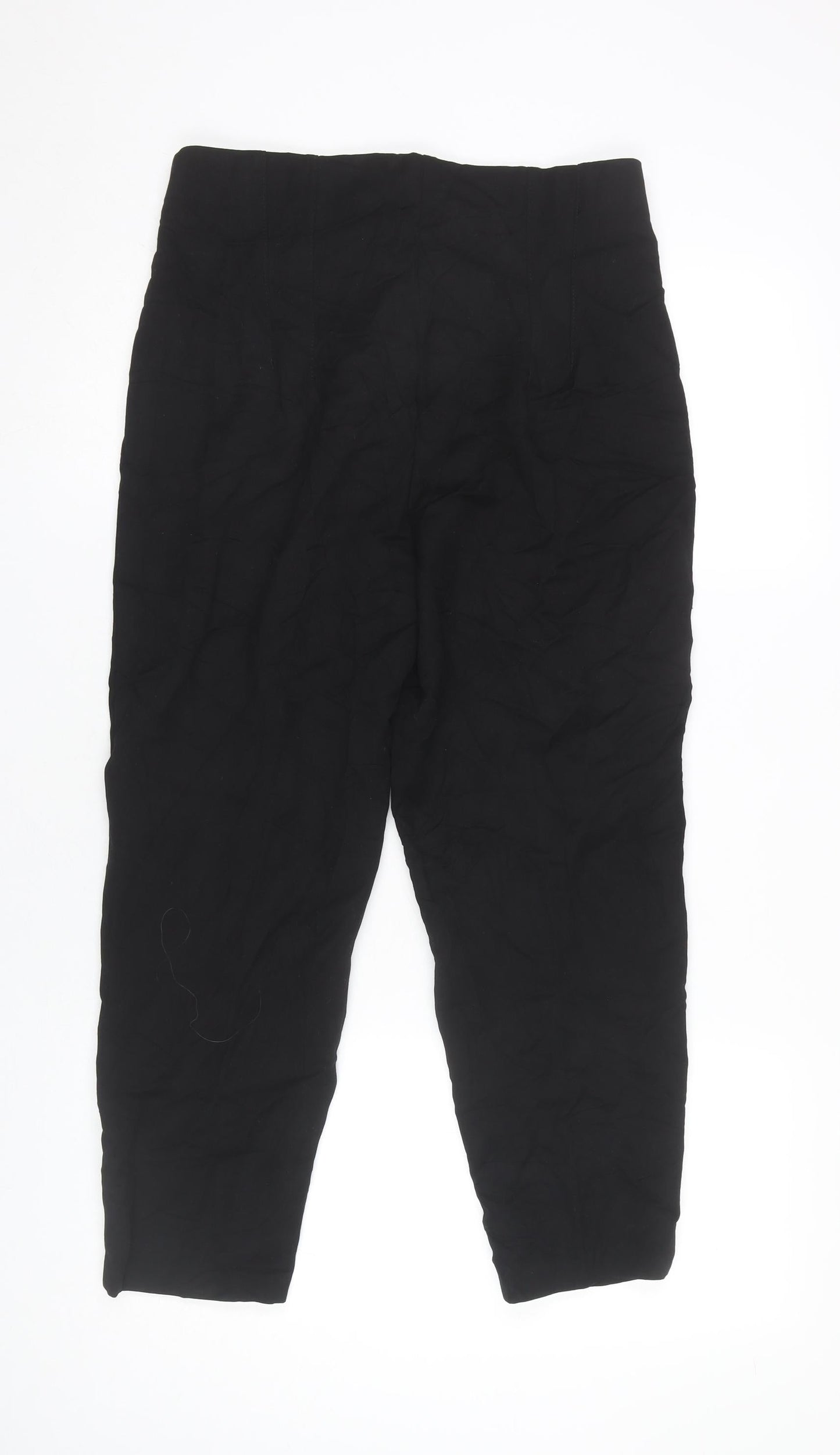ET VOUS Women’s Black Ankle Trousers Size 10 Slim Fit Stretch