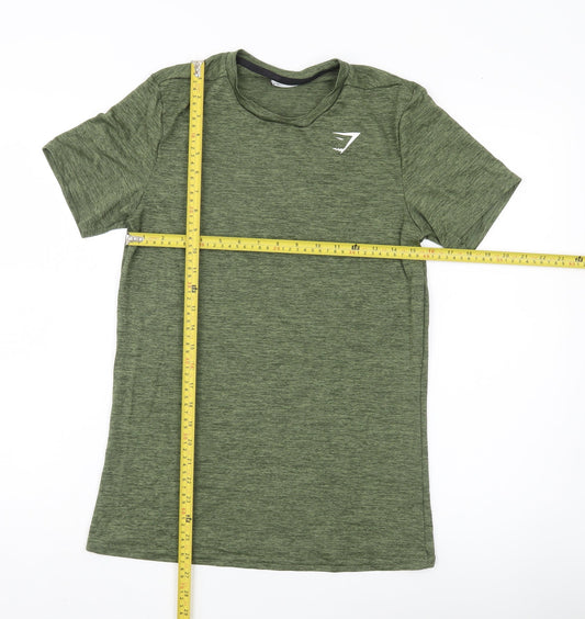 Gymshark Men’s Green Small Athletic Fit Gym T-Shirt
