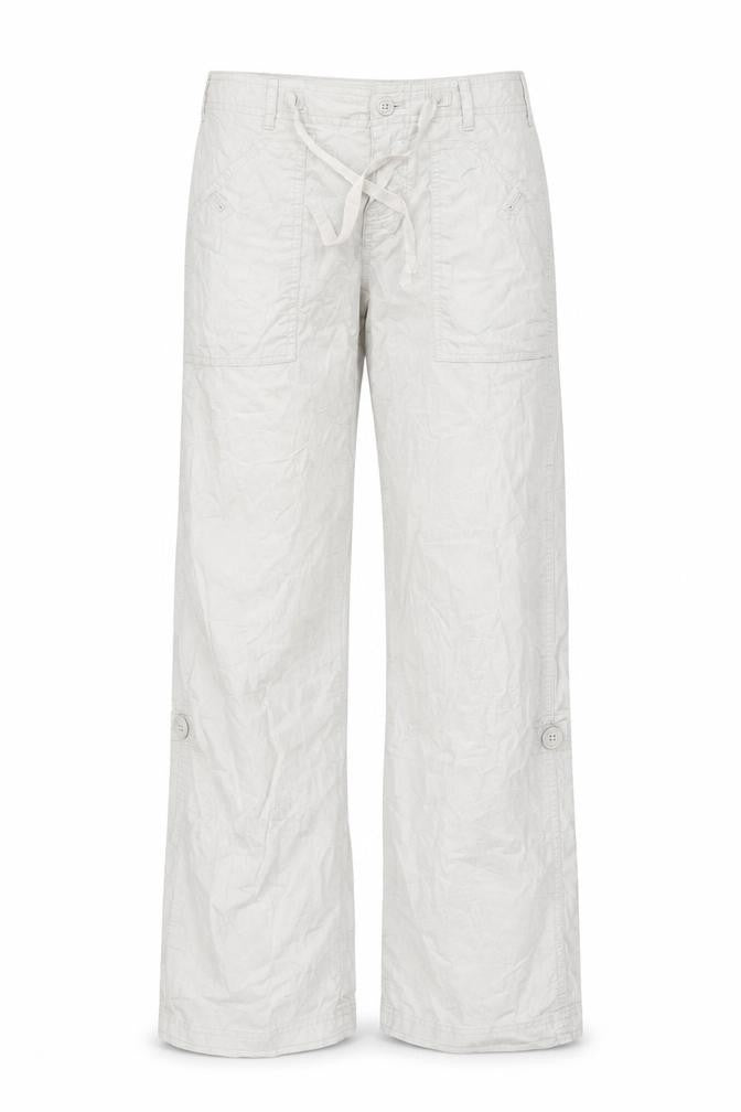 Gap Women’s Beige Cargo Straight Trousers Size 4 Cotton Blend