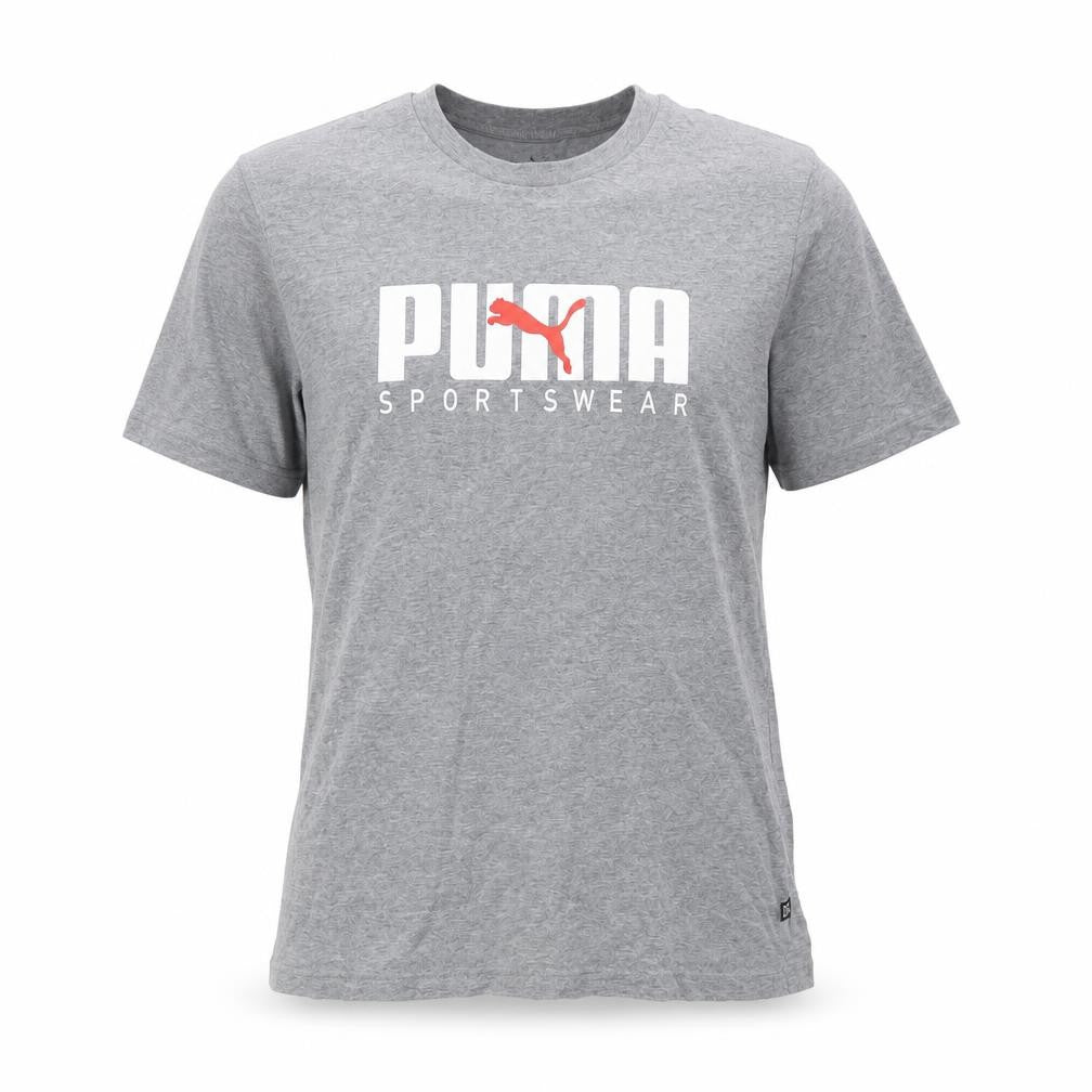 Mens UK Size S PUMA Grey  Cotton Blend T-Shirt
