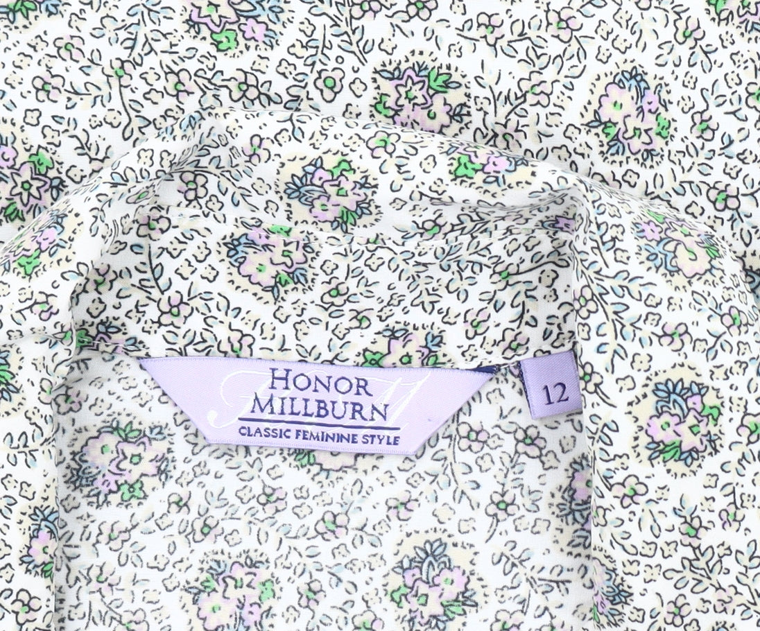 Honor Millburn Women’s Multicoloured Floral Button-Up Shirt Size 12