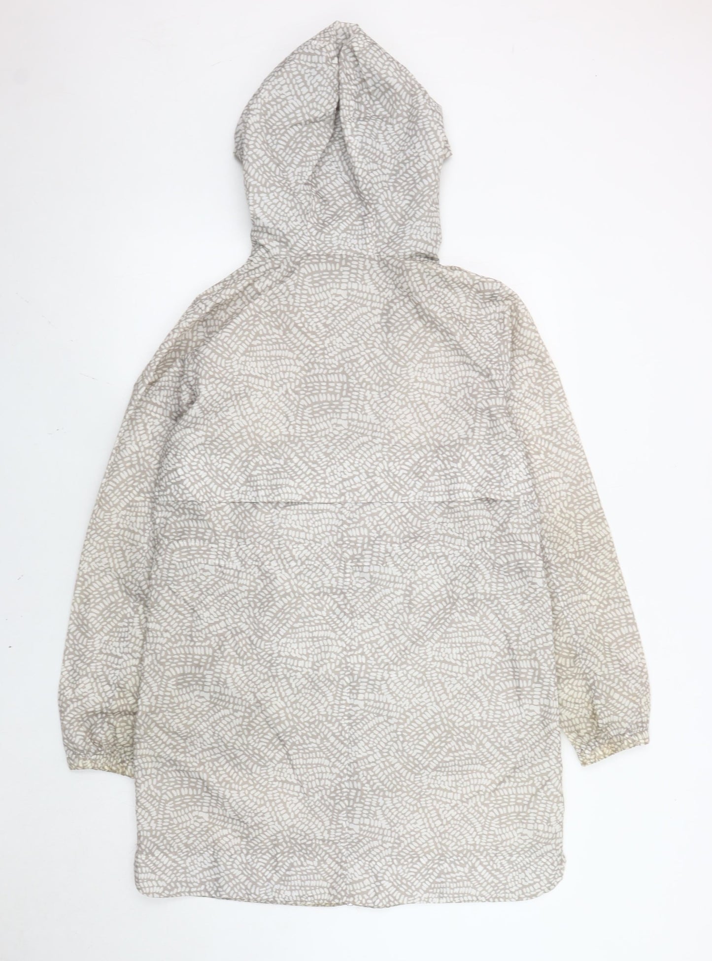 Marks and Spencer Women’s Grey Hooded Rain Coat Jacket Size S