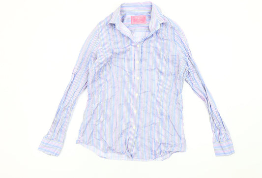 Charles Tyrwhitt Women’s Multicoloured Striped Button-Up Shirt Size 8