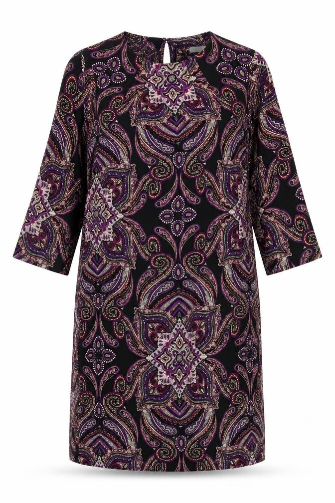 Marks and Spencer Womens Multicoloured Paisley Shift Dress Size 14