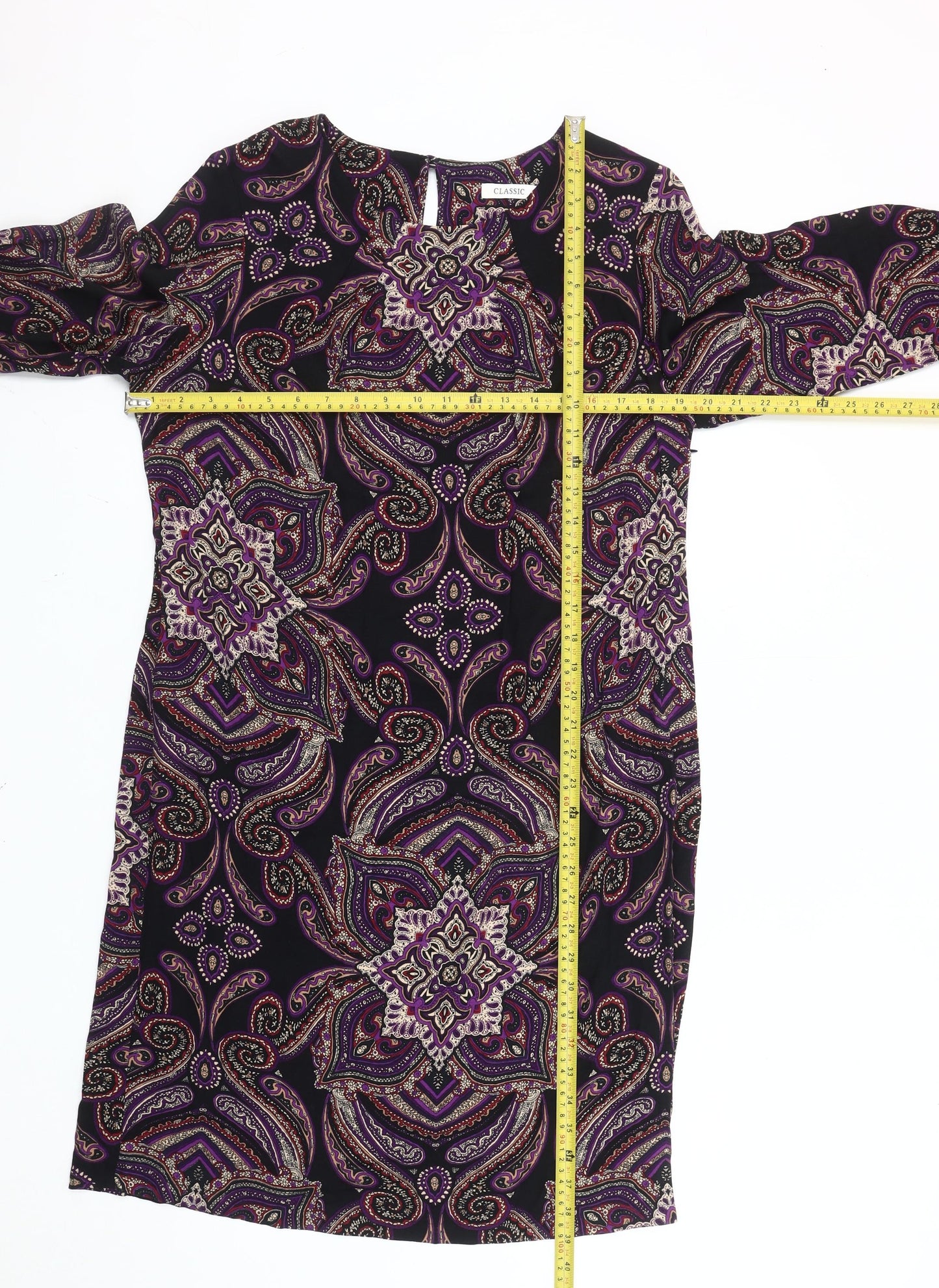 Marks and Spencer Womens Multicoloured Paisley Shift Dress Size 14