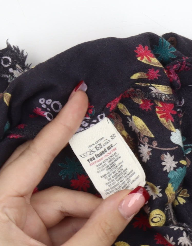 White Stuff Women’s Multicoloured Floral A-Line Dress Size 12