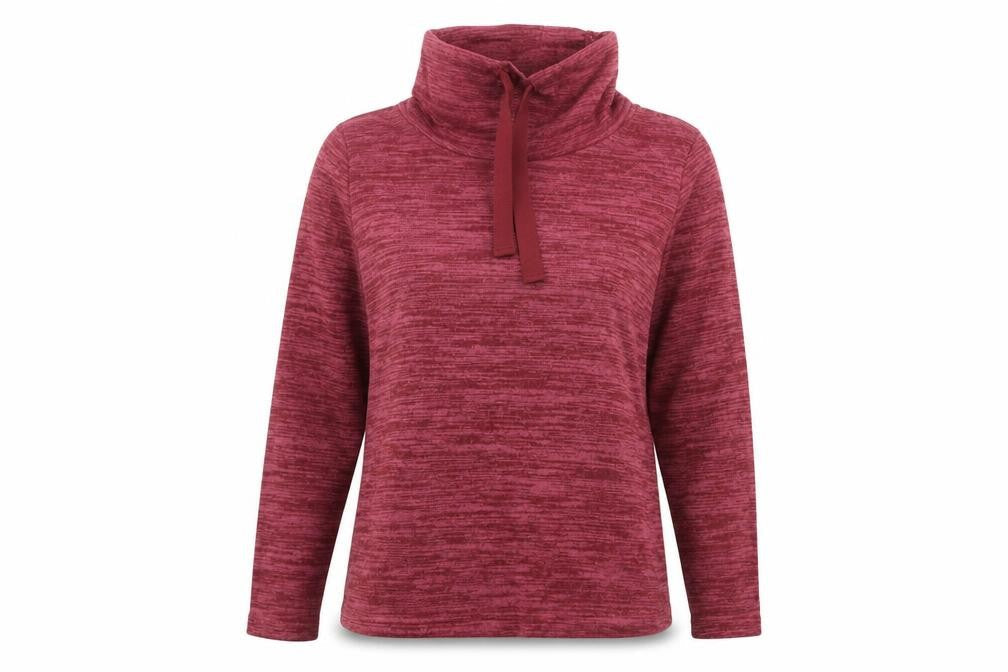 Isle Womens Red Long Sleeve Lounge Top Size S High Neck
