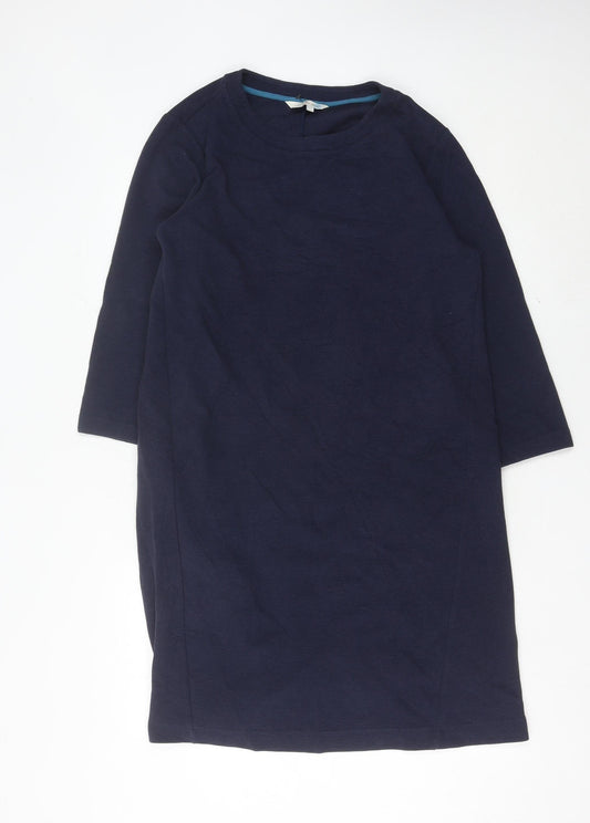 Boden Women’s Blue Shift Dress Size 10 Knee Length 3/4 Sleeve